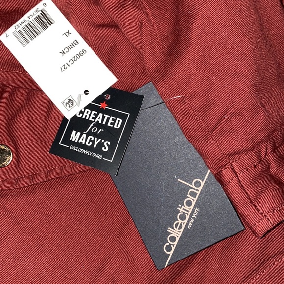 Macy’s collectionb Newyork burgundy puffer coat Xl - Picture 8 of 10